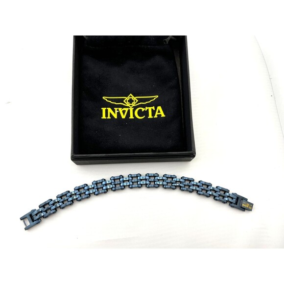 Invicta Other - NIB INVICTA Men’s Blue Stainless Steel Bicycle Chain Bracelet Jewelry Biker